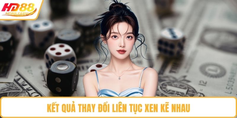 Kết quả thay đổi liên tục xen kẽ nhau